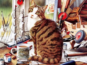 動物 Painting - GT002子猫